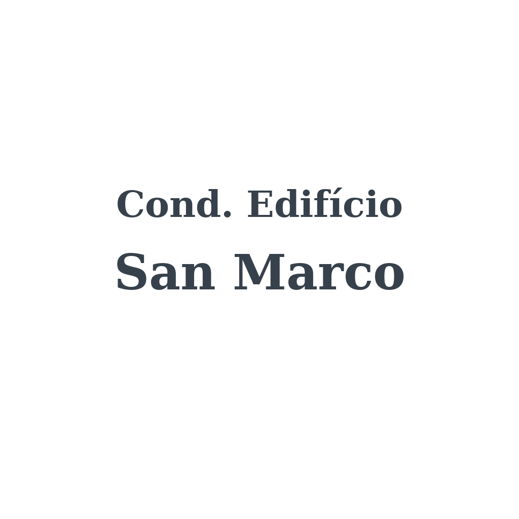 Cond. Edifício San Marco